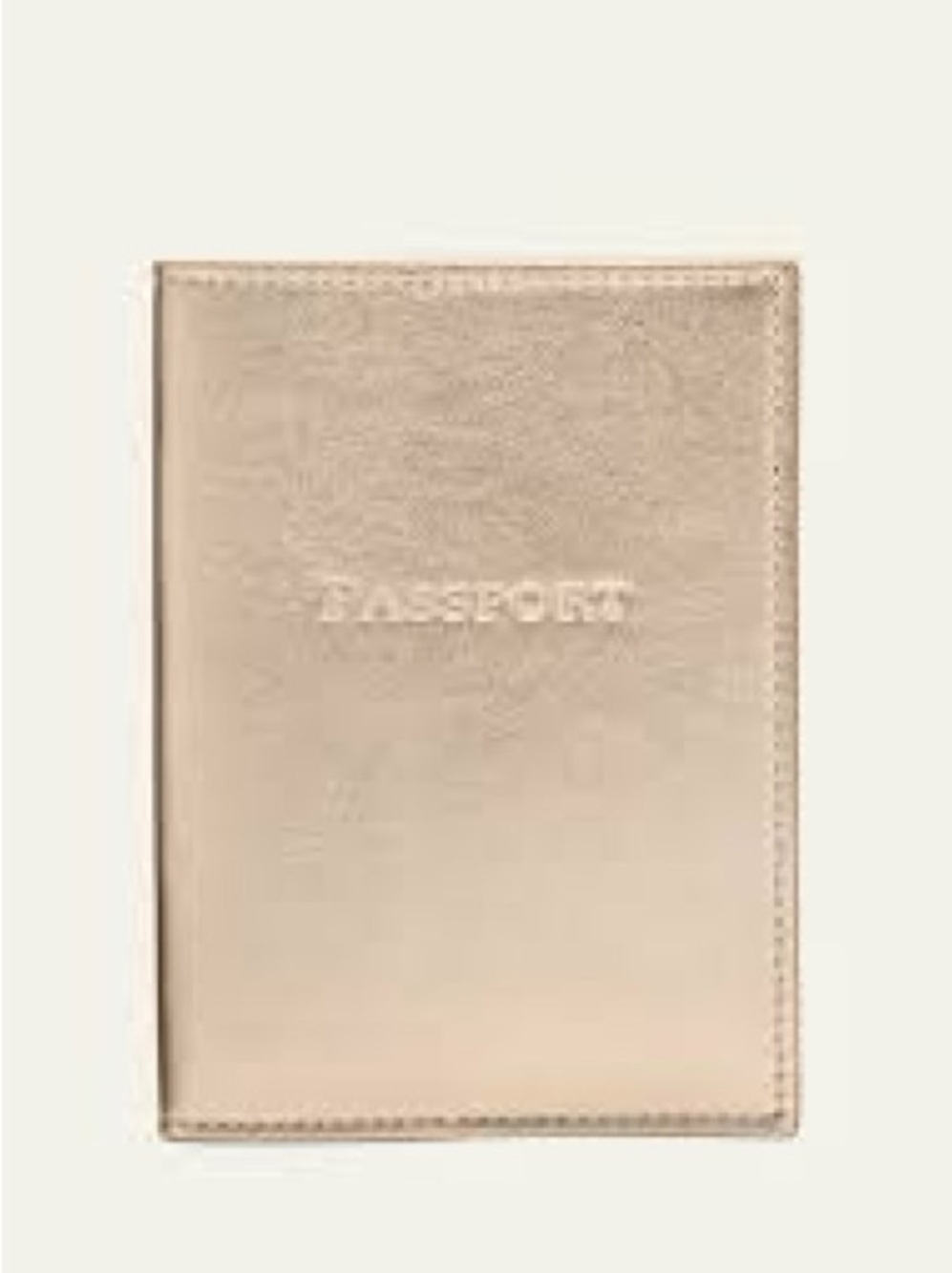 COACH Smooth Leather Gold  Passport Cover Passport Holder